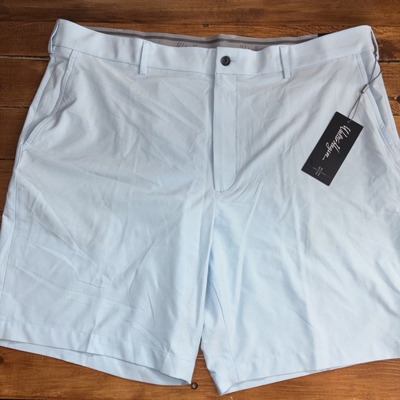 Walter Hagen Other - Walter Hagen Golf Shorts‎ Men 42 Soft Blue P11 Micro Lines Wicking Stretch NEW